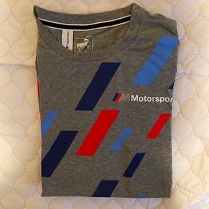 Men’s Puma BMW Motorsport T-Shirt, Grey, Size = S